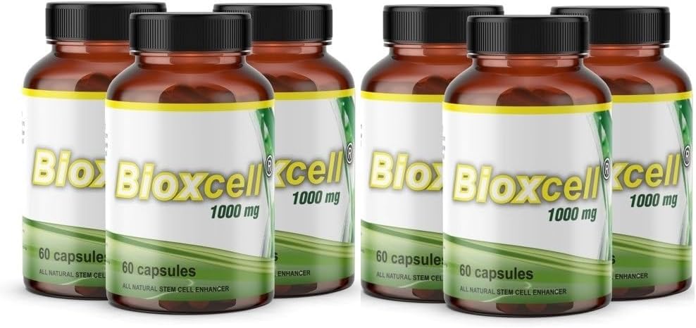 Bioxcell New Version Celulas Madres (6 Bottles) 1,000mg Stem Enhancer Cell Aphanizomenon Flos-aquae
