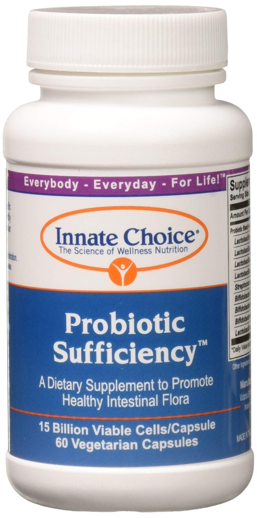 Innate Choice Probiotic Sufficiency, 60 vegetariske kapsler