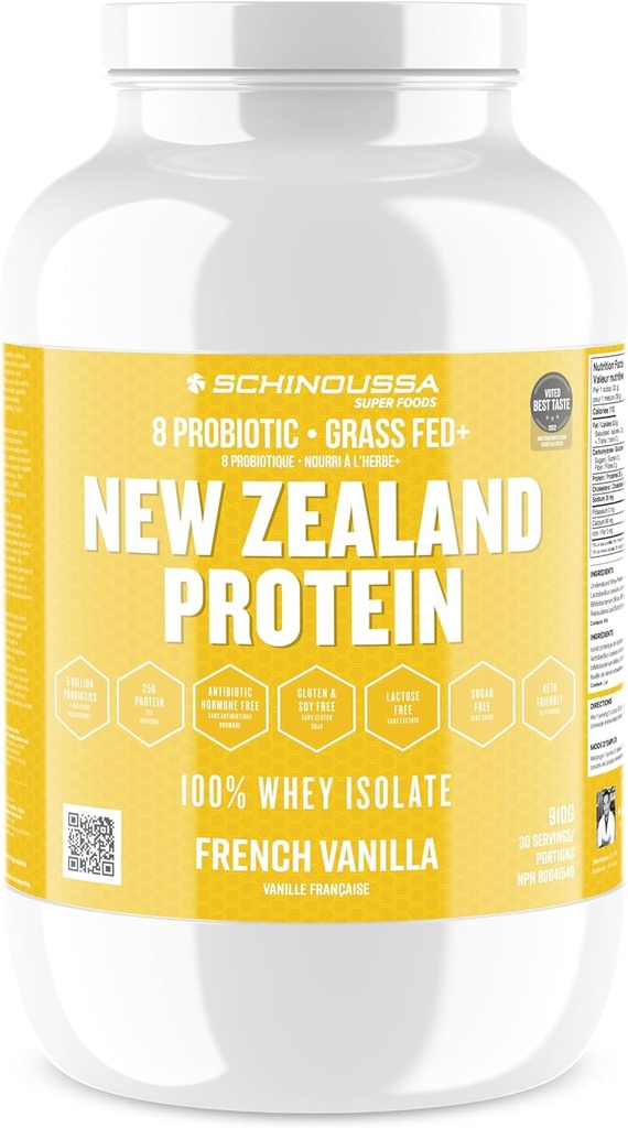 Super Foods New Zealand WHEY Protein Isolate Memory 124; 25- 28G Protein Memory 124; 0G Sugar Memory 124; 1G Carbs Memory 124; 110- 112 Kalorier (Fransk Vanilla, 2 LB)