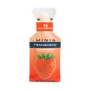 Transcend Foods Mini Strawberry Gel (.6 oz, Pack of 24) Fast- Fungerende Carb Gel Strawberry Flavor - Rejsestørrelse, Koffein fri, Gluten fri