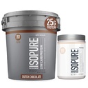 Isopure Protein Powder Low Carb Med Creatin Powder 500g Unflavored, Keto Friendly Protein Powder, 100% Whey Protein Isolate, Protein Flavor: Hollandsk chokolade, 7,5 Pounds