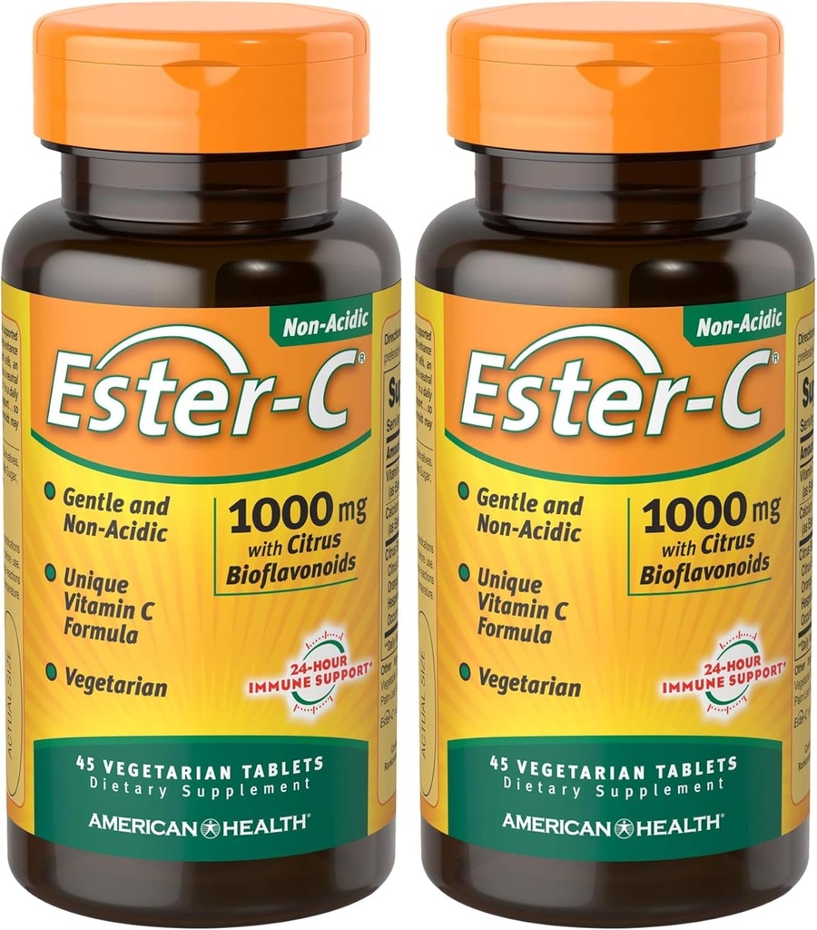American Health Ester- C med Citrus Bioflavonoider, Tablet, 45 Greve (pakke med 2)