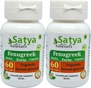 Fenugreek Forte Capsules 500 mg. 60 Veg. Capsule |Methi (Trigonella Foenum Graceum) Extract Capsules for Men and women | Ayurvedic Herbal Supplement/Remedies | 10:1 Forte (2 Bottles of 60 Capsules)