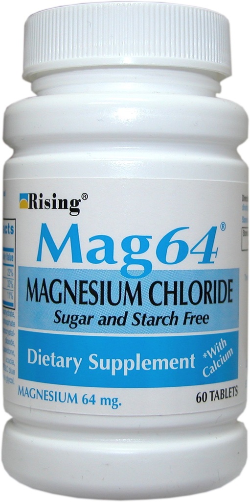 Stigende Pharma - Mag64 Magnesiumchlorid med calciumtabletter - 60 tællinger