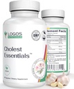 Cholest Essentials - 60 Capsules Yep 124; Vegan Supplement med hvidløg, Niacin, Policosanol, Guggul, Plant Sterol & Cayenne Mep 124; Daglige Wellness Kapsler for mænd og kvinder