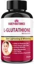 VAREY BOTANIK L- Glutathion Hudblegning og -belysning Kapsler med vitamin C & E, biotin og grape frø Ekstrakt -1000 mg- for mænd og kvinder - 60 Kapsler