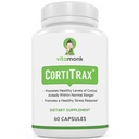 VitaMonk CortiTrax Natural Cortisol Blocker - Doctor Formuleret Cortisol Manager, Cortisol Support & Cortisol Reducer (allerede inden for normale ranges) - 60 Capsule Cortisol supplement