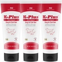 K- Plus Kalium Gluconate Renal Gel Plus Cranberry og EPA for hunde og katte - Veterinarian Godkendte Renal Supplement - Understøtter Kalium Balance - (3 Pack)