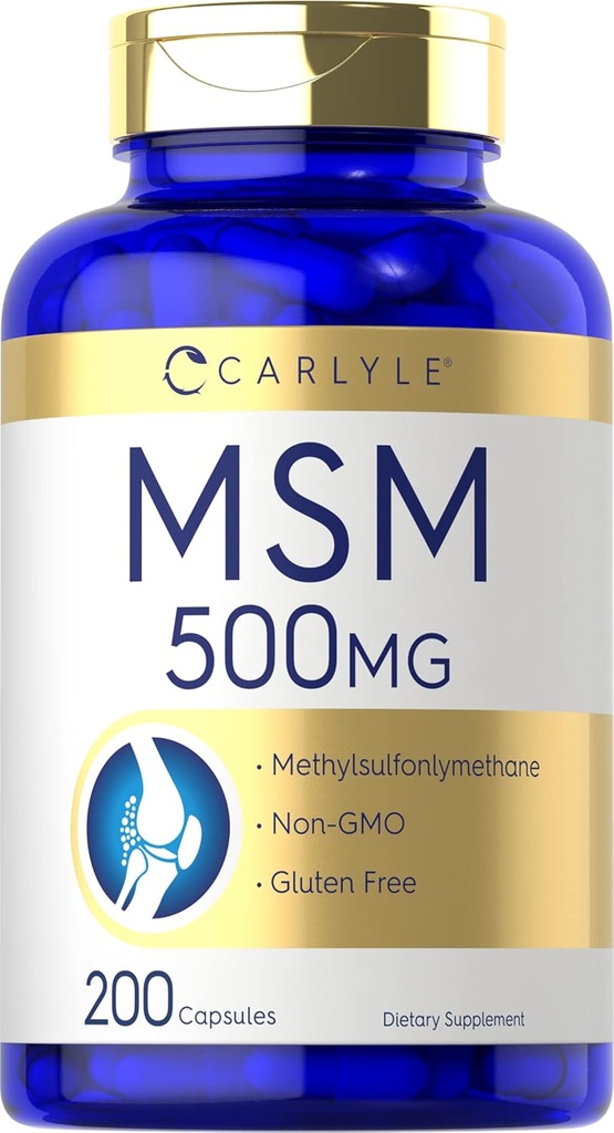 Carlyle MSM Supplement Kapsler Note 124; 500mg
