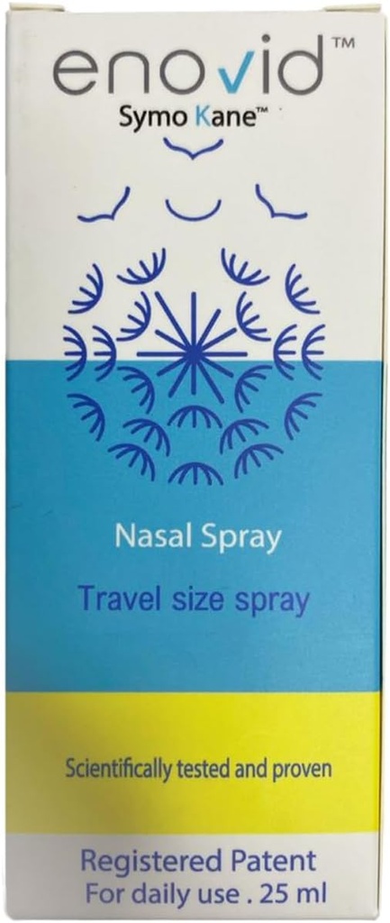 Enovid @ Natural and Revolutionary Protection Nasal Spray - 0.845 fl oz, Great for Daily use Travel Size Spray, Chemical Free, Cruelty- Free, Trusted by Millions Worldwide - Pack of 1