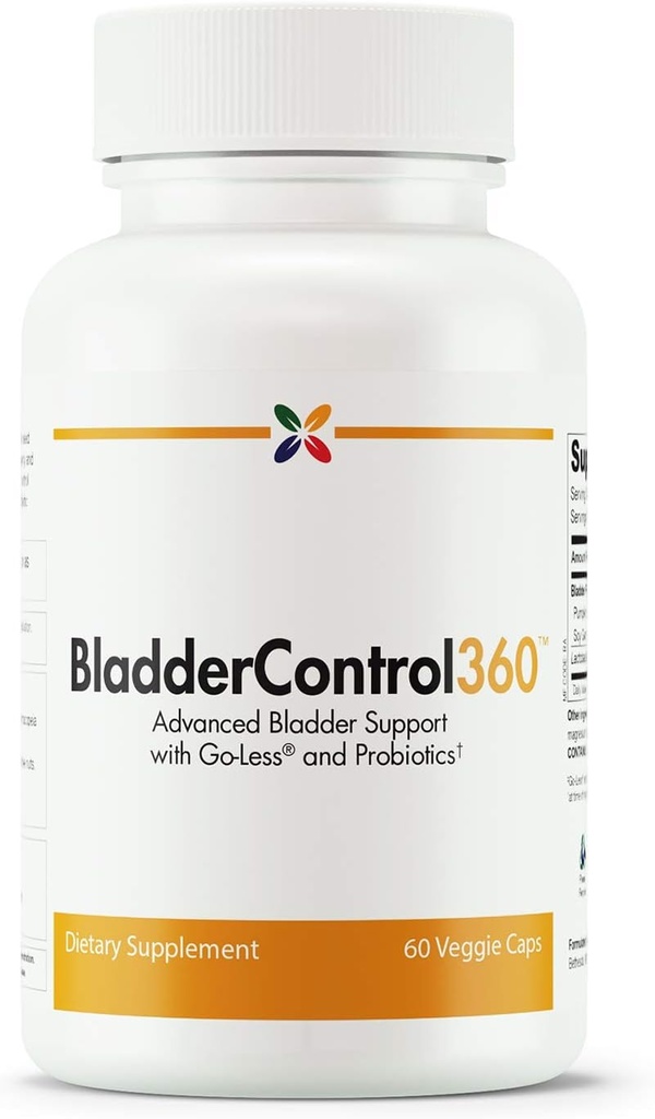 Stop aging nu - BladderControl360 Formel - Bstige Control Support - Go- Mindre & Probiotika - Urinary Health Probiotic Supplement - Lactobacillus Rhamnosus, Græskar Seed & Soy Germ Ekstrakter - 60 Vcaps