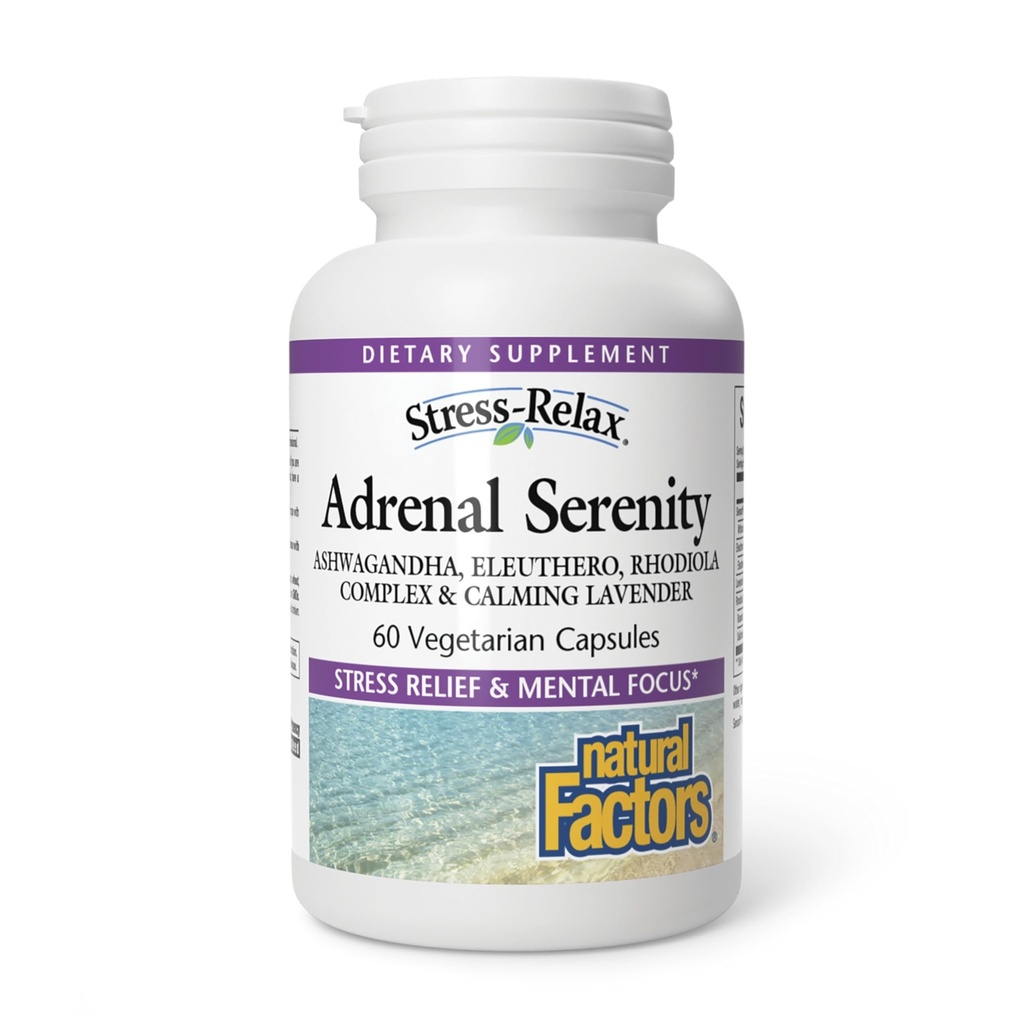 Naturlige faktorer STRESS- RELAX ® Adrenal sindsro, 60 kapsler