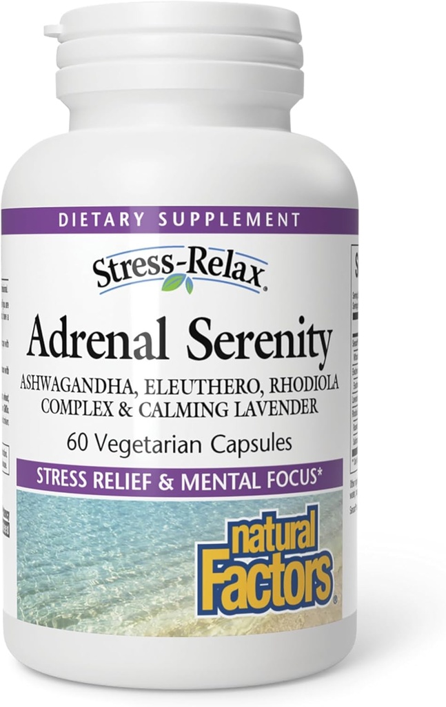 Naturlige faktorer STRESS- RELAX ® Adrenal sindsro, 60 kapsler