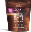 Klik på kaffe protein, protein & real kaffe all- in- One, Meal Erstatning Nutrition Drink, Mocha Flavor, 23 Essentielle vitaminer, Dobbelt Shot Espresso kaffe, varm eller kold, 15.8 -Ounce