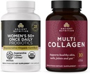 Ancient Nutrition Regenerative Organic Certified Women 's 50 + Probiotika Kapsler, 30 Count + Multi Collagen Kapsler, 90 Count Servere