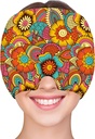 ZNÖCUETÖD Migræne Relief Cap Headache Relief Cap Cold Cap Ice Hat for Migræne Hovedpine Sinus Stress Spænding Head Ice Pack Wrap Migræne Mask Hångover Cap Ice Beanie Hot / Cold Compression Kvinder