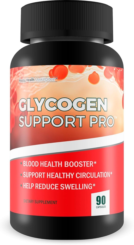 Glycogen Support Pro - vores bedste pancreas Support Antioxidant Blood Health Blood Circulation Supplements - Blood Supplement W / Magnesium gurkemeje D Vitamin C D Zink blodbalance Blood Booster
