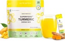 Nano gurkemeje drik pulver, Golden Juice for Wellness & Immunity, ingen gurkemeje smag, Tilføj til smoothies / vand daglige morgen Routin- 35X Absorption- Mango Flavor- fælles supportsupplement