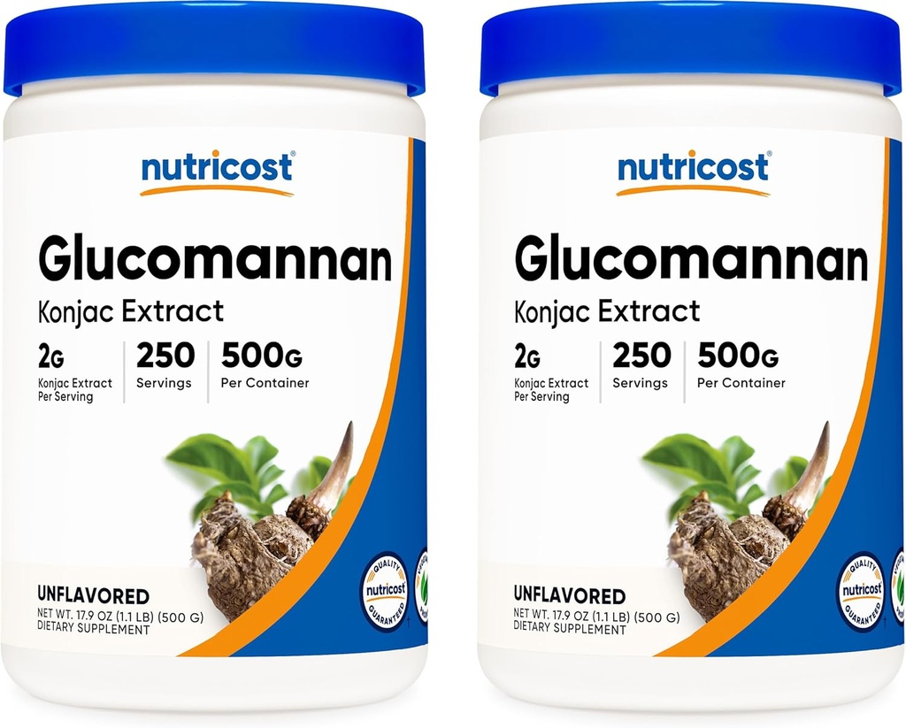 Nutricost Glucomannan Powder 500G (2 flasker)