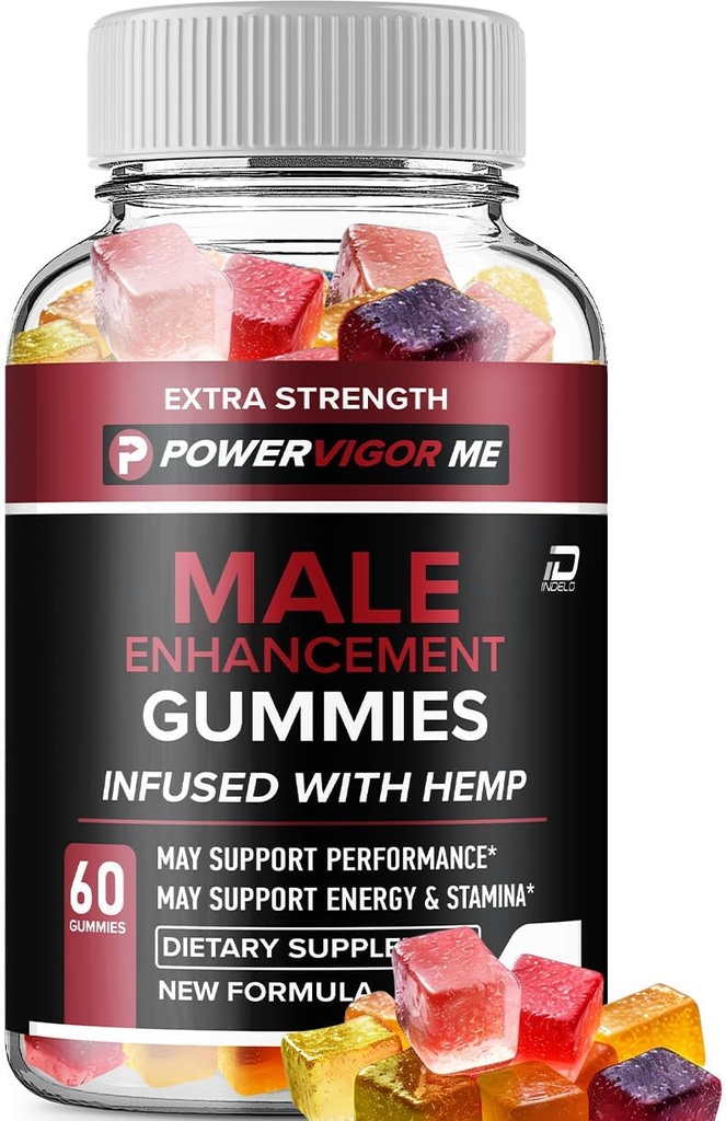 Power Vigor Me Gummies for Mænd - PowerVigorMe Hamp Gummies, Power Vigor Me officielle formel Hamp Gummies - Natural Hamp Oil Advanced Formulering, Gummies Anmeldelser (1 pakke - 60 Gummies)