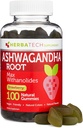 Ashwagandha Gumies for mænd og kvinder - Stærkeste 1,500mg Formel (100 Gummies) 3% Withanolides Cortisol Blocker for Relief, Calming, og Afslapning fra Herbatech kosttilskud