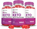 Justified Laboratories (3 Pack Bliss Keto ACV Gummies Advanced Formel 1000MG Bliss Keto Gummies Apple Cider Vinegar Boost Formuleret med Pomegranate Beet Juice Powder B12 Vegan Non GMO 180 Gummys