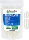 XPRS Nutra Størrelse 5 Tomme kapsler - 5000 Tæl meget lille Tomme Gelatine kapsler - Piller selv Capsule Fyldning - Fyldelig Pille Gel Caps til Do- It- Yourself Vitamin Kosttilskud