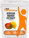 Bulkadditions.com African Mango Extract Powder - Irvingia Gabonensis, African Mango Powder - Gluten Free, 1,2 g per Serving, 100g (3,5 oz) (Pack of 1)