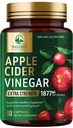 Apple Cider Vinciferkapsler ACV Kosttilskud 1877mg, Vitamin D3, Zink & bedste ACV supplement piller støtte Gut sundhed for bedre fordøjelse, immunsystem support, non-GMO & gluten fri, 60 kapsler