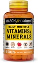 MASON NATURAL Daily Multiple Vitaminer med mineraler, 24 essentielle næringsstoffer for samlet sundhed, 60 tabletter