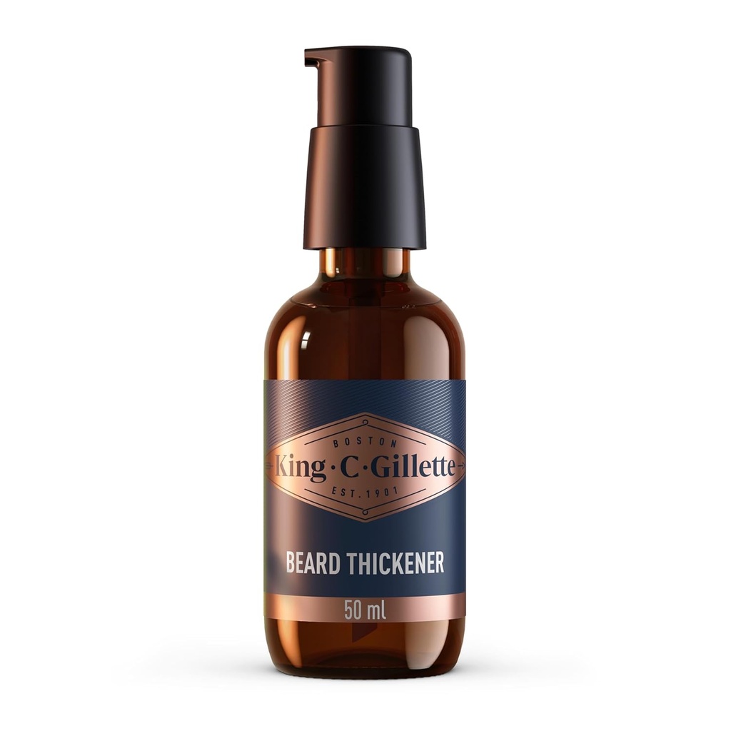Kong C. Gillette Beard Thickener formuleret med vitamin B kompleks og koffein, 1.7oz