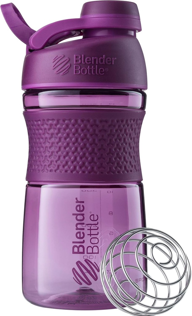 BlenderFlaske 20- Ounce SportMixer Twist Cap Tritan Grip Shaker Flasker, Navy og Plum