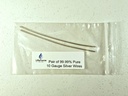 Pure Sølv Generator Wires - 9999 Sølv Elektroder - Pre-Cut 6 -Tommer 10 Gauge Wires - Fits LifeForce Generatorer