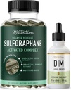 SMNutrition Liquid DIM Supplement & Sulforaphane Complex | Estrogen Hormone Balancing Bundle with Activated Microbeadlet Sulforaphane Supplement (30 Servings) and 100mg DIM Liquid Drops (25 Servings)