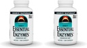 Source Naturals Essential Enzymes 500mg Bio- Aligned Multiple Enzyme Supplement Herbal Defense for fordøjelse, gas, Obstipation & Bloating Relief - Understøtter immunsystemet - 240 kapsler (pakke med 2)