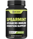 210 Kapsler - Spearmint tillæg med Olive Leaf, Ingefær Root, Sort Pepper & Mere - Kombineret formel for fordøjelse sundhed, respiratorisk sundhed, Immunitet & positiv mood support