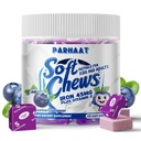 Iron Soft Chew Supplement med C-vitamin 124; Blåbær Flavored • 124; Gluten Gratis • 124; Iron Supplement for kvinder Mænd og børn • 124; 60 Greve • 124; 2 Month Supply