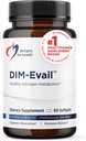 Design for sundhed DIM-Evail - 100 mg Diindolylmethan supplement - Forbedret Absorption Technology DIM supplement - Kan understøtte sund østrogen Metabolisme - Gluten Free + Non- GMO (60 Softgel)