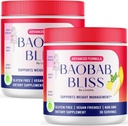 LIVORKA Baobab Bliss, All Natural Fiber Organic Fruit Powder Supplement, 60 Servere til 2 Måneder (pakke med 2)