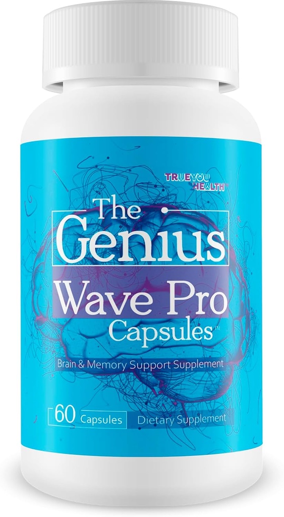 The Genius Wave Pro Capsules - Our Best Brain Supplements for Memory and Focus - Memory Vitamins for Memory and Brain Focus - Memory Focus Supplement for Brain - Memory Vitamins Brain for Women & Men
