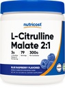 Nutricost L- Citrullin Malat 2: 1 (300 Bedste) (Blå Hindbær)