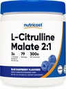 Nutricost L- Citrullin Malat 2: 1 (300 Bedste) (Blå Hindbær)