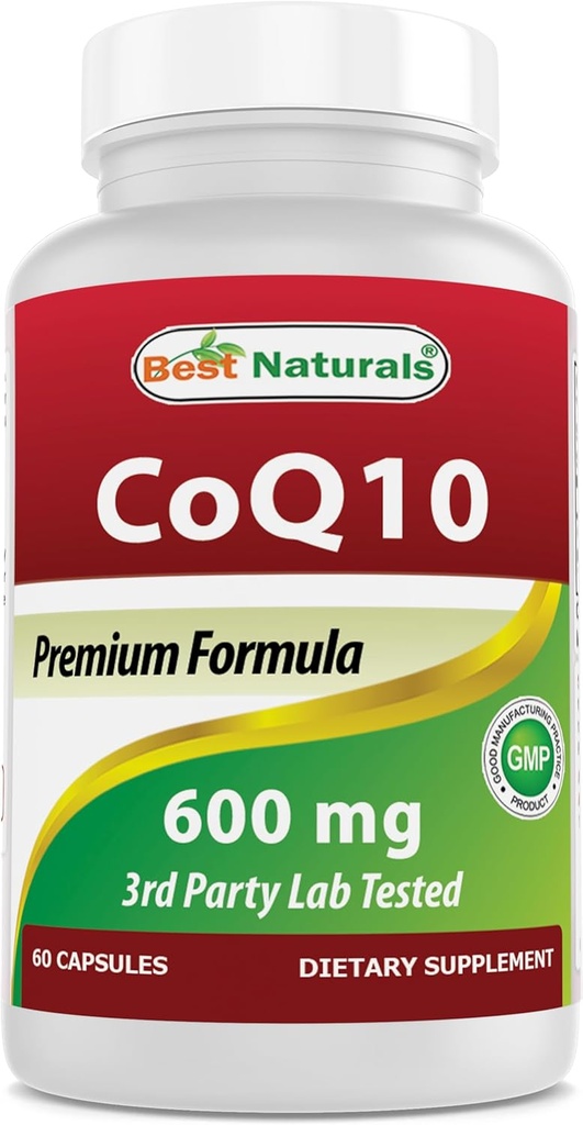 Bedste Naturals CoQ10 600 mg 60 kapsler (817716013725)