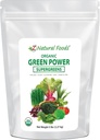 Z Natural Foods Organic Green Superfood Powder - Barley Grass, Wheatgrass, Spirulina, Spinach, Broccoli, Alfalfa Leaf, Beet Root, Tomato, Dulse & Moringa - Raw Vegan Gluten Free - 5lbs