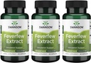 Swanson Feverfew Extract 500 Milligrams 60 Capsules (3 Pack)