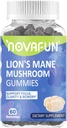 Lions Mane Mushroom Gummies - 1000mg for Focus & Cognitive Support, Vegetar & Gluten- Free, Blandet Berry Flavor, 60 Greve