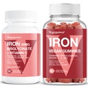 Vegansk jerngumies + Iron Bisglycinate 30MG