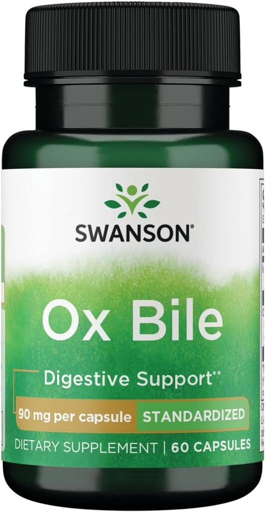 Swanson Ox Bile - Standard 90 mg 60 Caps (1 pakke)