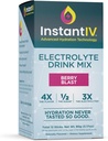 Elektrolyter Pulver - 3X Elektrolyter, 1 / 2 Sukker med C-vitamin, B3, B6, Elektrolyter Powder Pakninger til Hydration, Inddrivelse & Immunitet, Vegan & Gluten Free Medic124; Berry Blast - 12 Pakker
