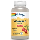 SOLARAY Chewable C-vitamin 500 mg, Natural Cherry Flavor med naturlige sødestoffer, Antioxidant og immun Support Supplement med hel fødevarebase, 60- dag garanti, 100 Servere, 100 Chewables